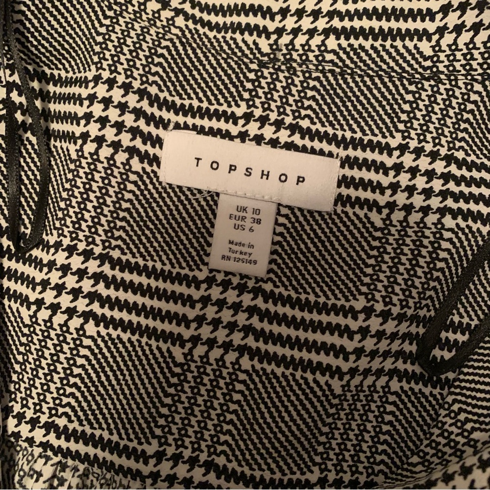 Topshop Plaid Button Down Blouse - image 4